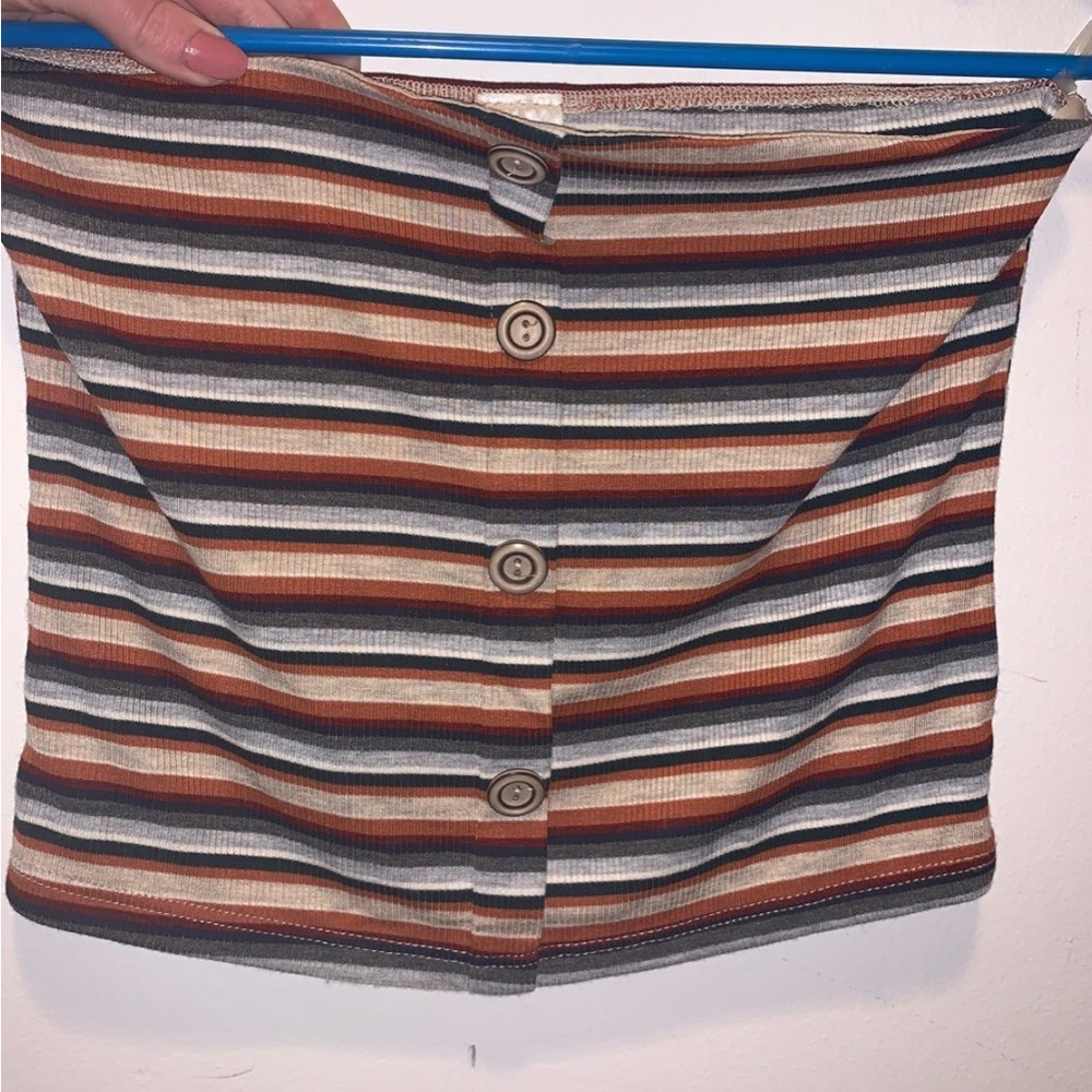 Striped neutral tube top size medium